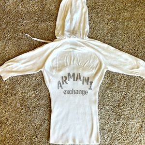 Armani exchange white top